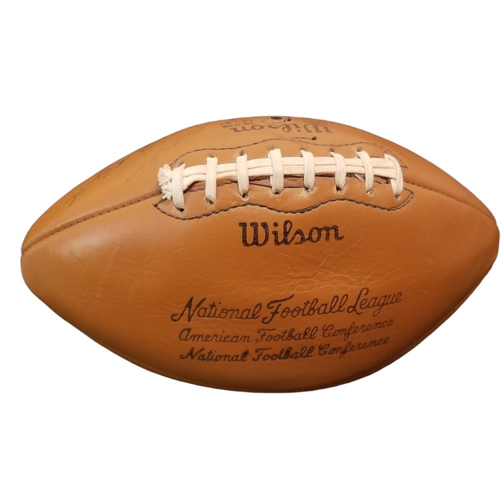 Wilson Green Bay Packers Team Signed Football without authentication letter 1971